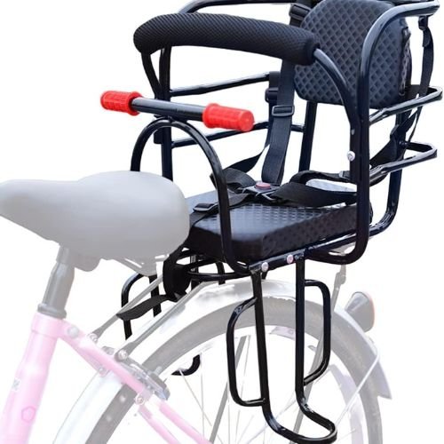 Back Mount Child Bike Seat Attachment for Adult Bike