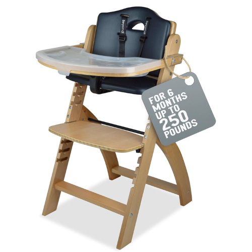 Adjustable Junior Wooden High Chair: Perfect for Babies And Toddlers