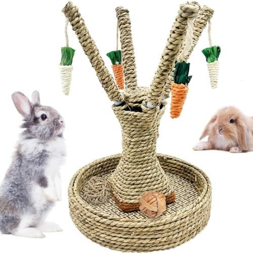 Tree Fun Tree Carrot Play Toys for Rabbit